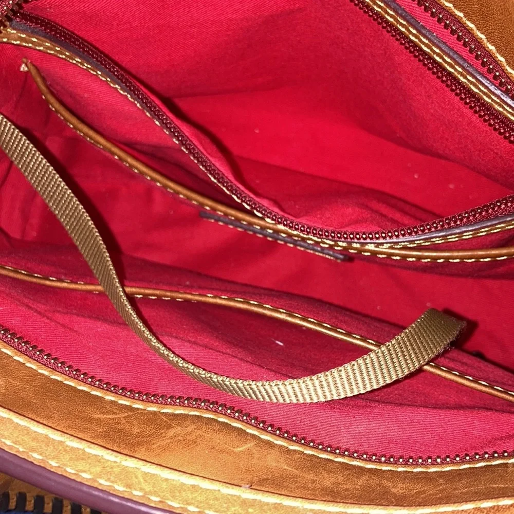 Dooney & Bourke Tan Leather Satchel